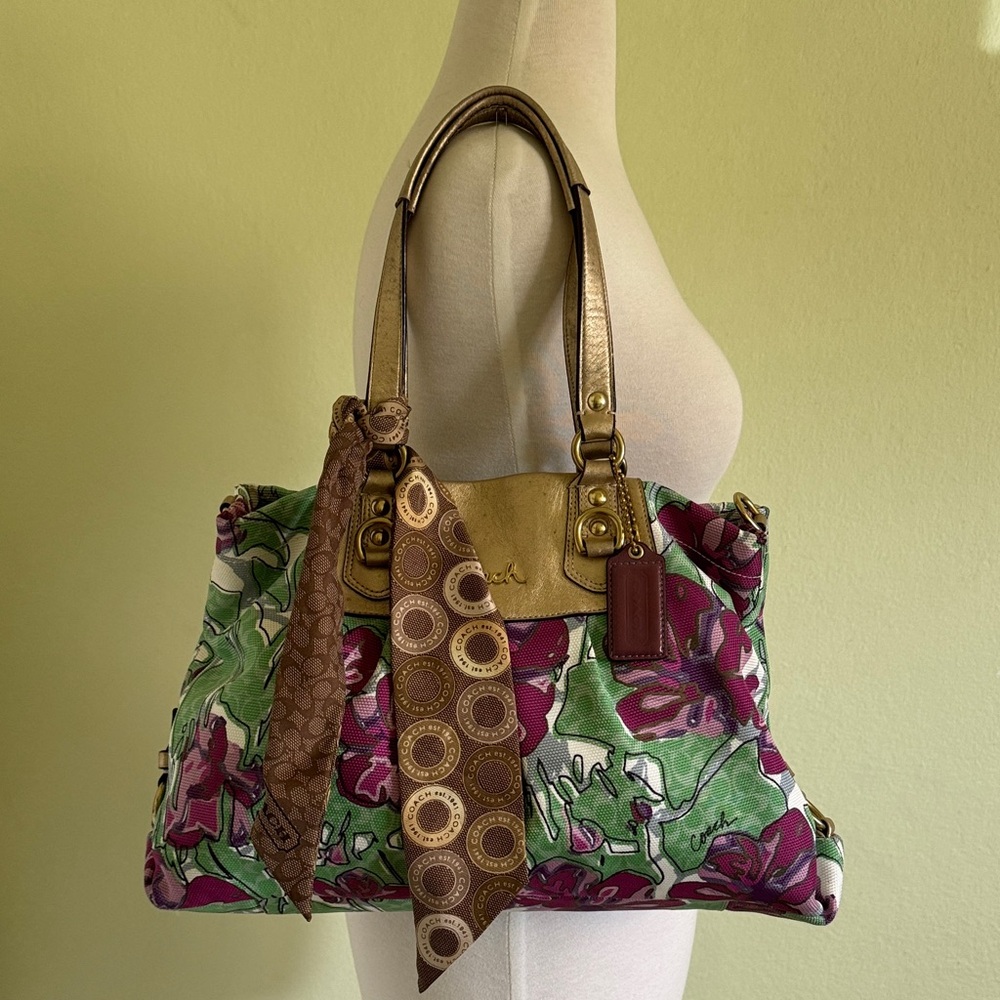 Coach Floral Tote Bag